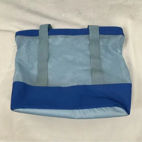 Vintage 2008 Los Angeles LA Dodgers 50th Anniversary Beach Blue Zip Top Tote Bag