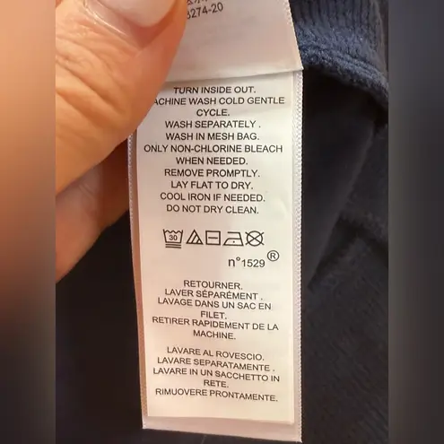 RLX RALPH LAUREN Womens Large Navy Blue V Neck Long Sleeve Golf Pullover Top