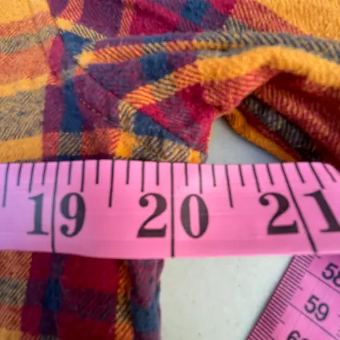 Urban Pipeline Yellow Orange Long Sleeve Button Down Flannel