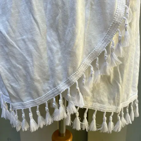 Victoria's Secret White Tassel Hem Swim Coverup