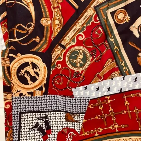 Ruff Hewn Vintage 80's 90's Equestrian Print Maxi Skirt