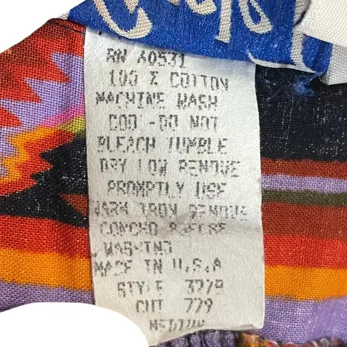 Vintage Circle T Marilyn Lenox Long Sleeve Western Button Up Shirt Womens USA S Purple Size M