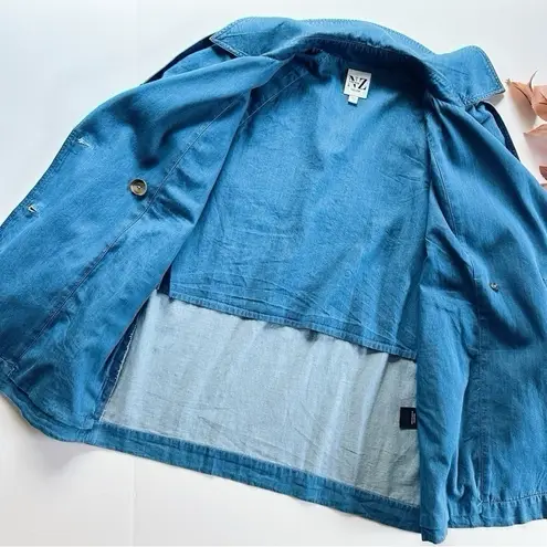 Nic+Zoe NEW Denim Femme Trench Coat