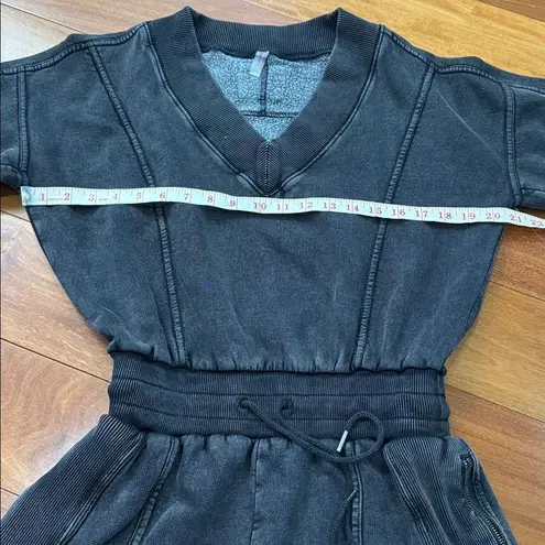 NWT Free People Movement Intercept Relaxed Fit Black Romper size XS