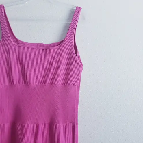 Halara Ribbed Athletic Pink Short Romper Gym Fit