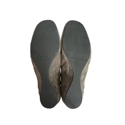 Vaneli Gray Suede Leather Wedge Booties Comfort Classic Minimalist Career 11M Size 11