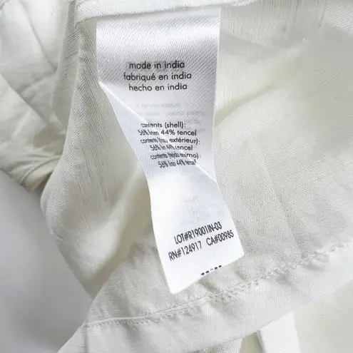 ONIA NEW Marina Linen Ultra Lightweight Scoop Neck Sleeveless Sheath Dress M