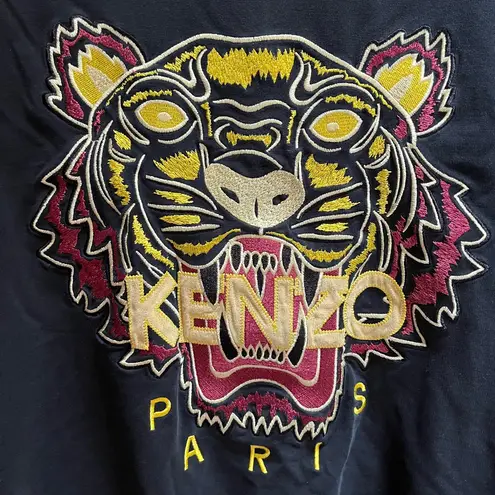 KENZO Paris embroidered tiger sweatshirt Black Yellow Large