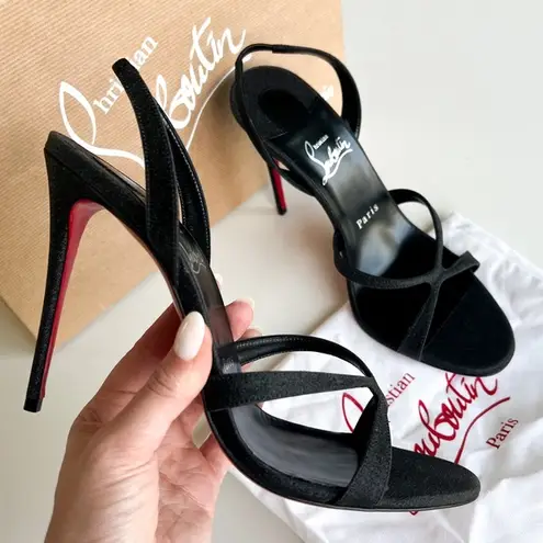 Christian Louboutin  Emilie Crisscross Red Sole Halter Sandals