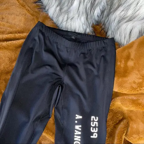 Alexander Wang Black Credit Card Print Scuba Legging