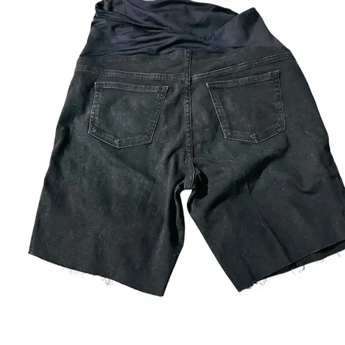Isabel Maternity Isabel Maturity women's size 14 black bermuda shorts raw hem, nwt