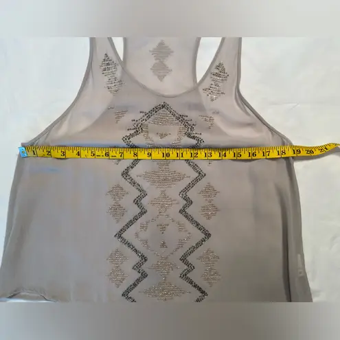 Chan Luu Tank top with Beaded decoration, sheer, size M
