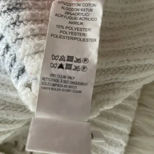 Lucky Brand Crew Neck Pointelle Striped Sweater