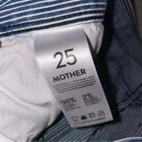 Mother Size 25 Tie Me Up Rascal in On the Road Coastal Fisherman Preppy Blue