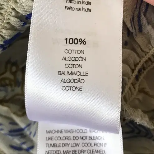 MOTHER Denim Mother The Doll Face Boho Peasant Cotton Blouse