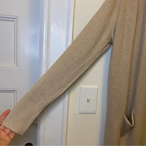 Baltic Born NEW Edison Open Front Knit Cardigan in Oatmeal Beige Sz Large