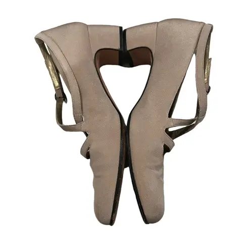 Yves Saint Laurent Vintage Mary Jane style Pumps Tan Size 7