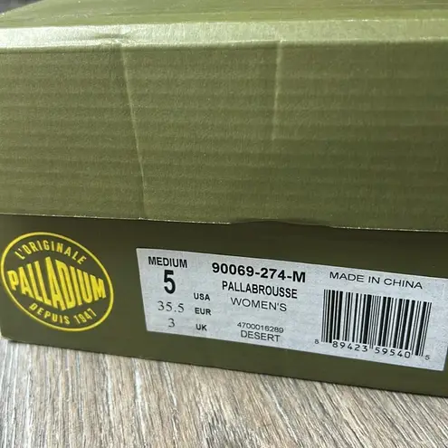 Palladium Pallabase Leather Low Cuff Ankle Boots Size Women 5