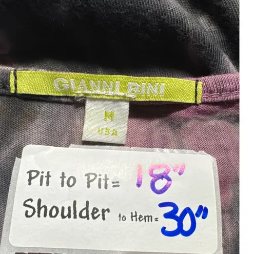 Gianni Bini Gianni‎ Bini Tie Dye Sequin Tank Top Sleeveless Handkerchief Hem M - Image 3