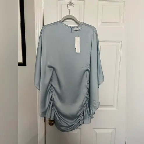 SIMKHAI Kadence satin minidress in Light Sky Blue Size 0 - Image 7