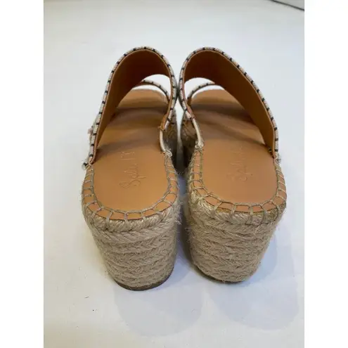 Splendid  Lacey Striped Espadrille Platform Shoes Sz 6M Woven Textile Women’s