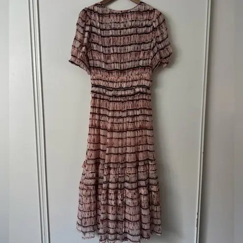 Ulla Johnson 6 Elodie Dress in Blush Pink Tie Dye