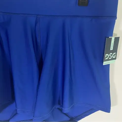 DSG Blue Compression Mid Rise Spandex Shorts Size 2X NWT