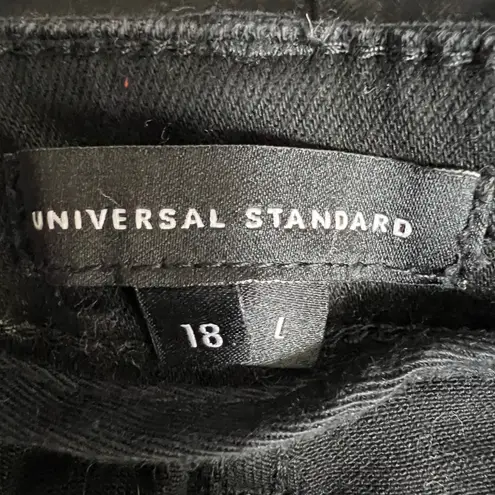 Universal Standard Seine Jeans Black Slim Size 18 L Inseam 32"