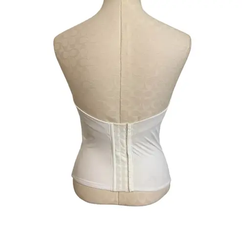 Felina Strapless Seamless Lightweight Bustier Bra in White Size 36D