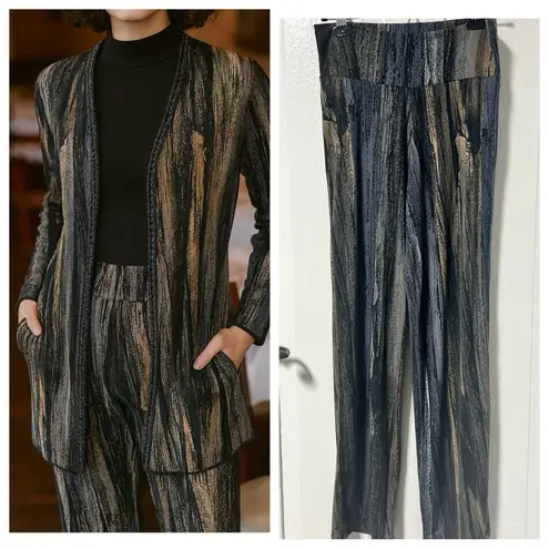Clara Sun Woo Pull On High Rise abstract pants size small