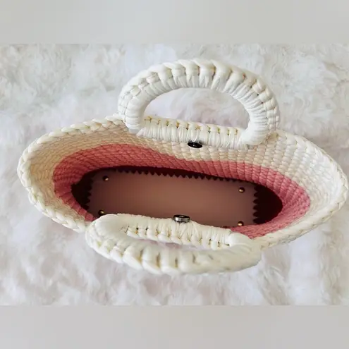 Handmade Valentine Tote Bag with Heart Clip Accent