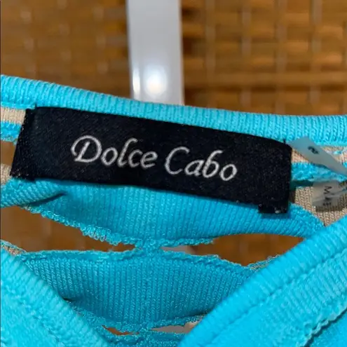 Dolce Cabo Blue Ruched Cut