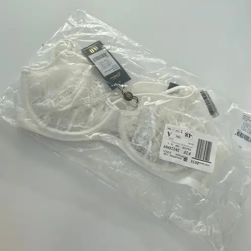 NWT Dita Von Teese Maestra White Lace Underwire Balconette Bra Size 36C