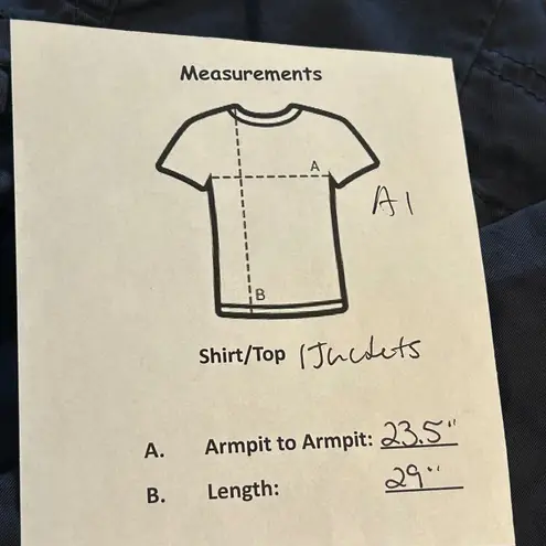 SONOMA GOODS FOR LIFE Navy Blue Utility Jacket Full Zip Button Pocket Size XXL