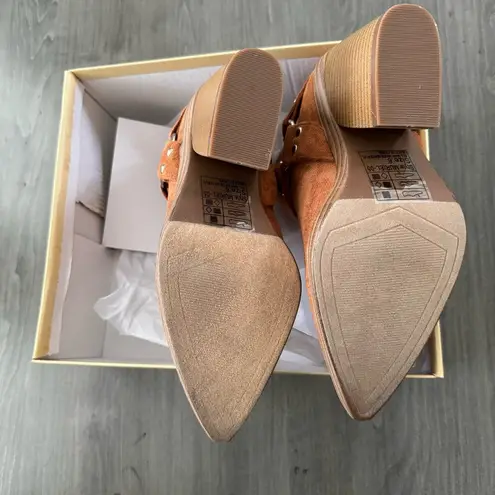 Yoki Muriel Women suede Western ankle boots cowgirl booties NWT Size 6