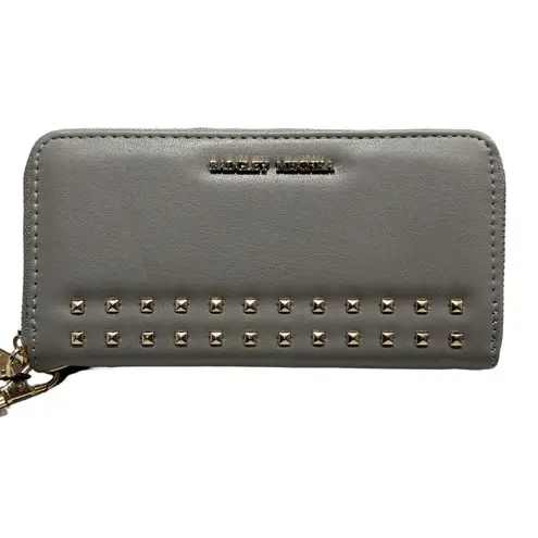 Badgley Mischka NWT! Full Size Grey Wallet with Cell Phone Holder