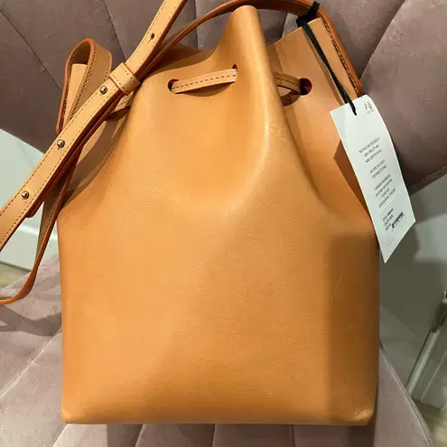 NWT Mansur Gavriel MINI BUCKET BAG Cammello Dolly Tan Pink