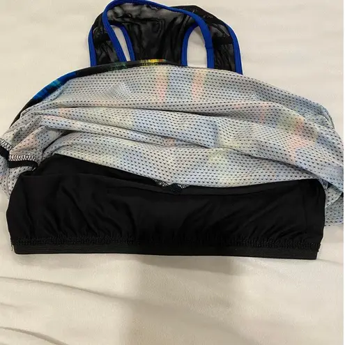 lucky in love Sleeveless Aztec Print Racerback Tank Top Black Women's Size Small