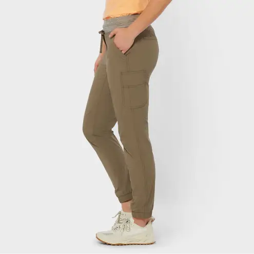 Duluth Trading Co Armachillo stretch high rise jogger pants 8 Green