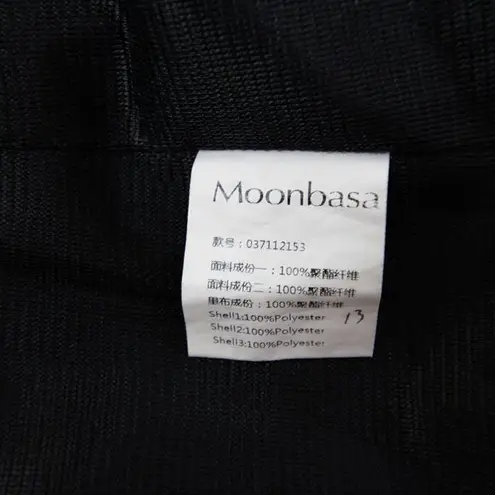 Black sleeveless floral mini dress with 3D flowers design Size XXS