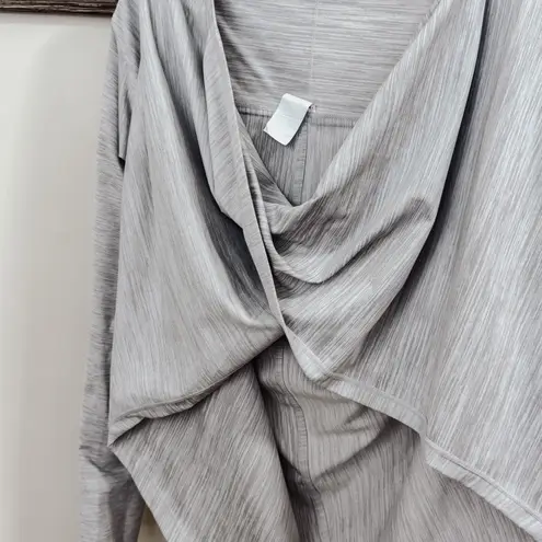 Zyia Active Shawl Top Heather Grey