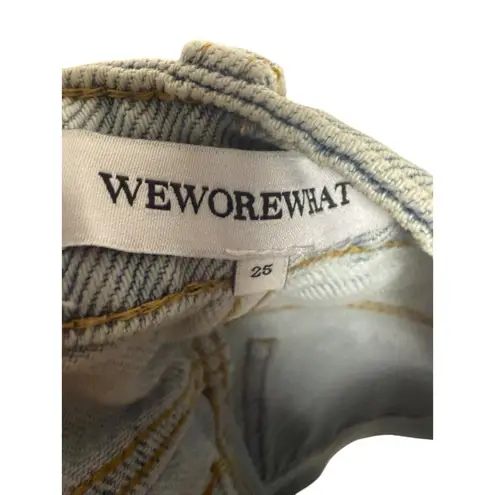 We Wore What Denim High Rise Cut Off Blue Jean Shorts Size 25