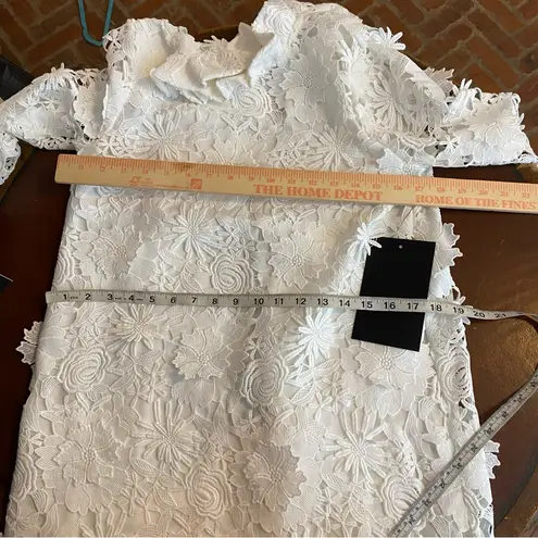 Tuckernuck Blanc Guipure Lace Daphne Dress white size small nwt honeymoon bridal