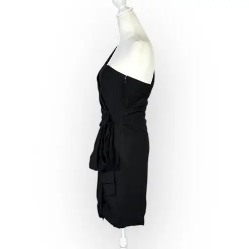 Victoria Beckham Victoria One Shoulder Dress Women's 4 Black Short Sheath