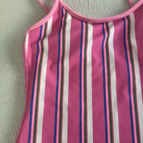 Beach Riot Naomi One Piece Sugar Plum Stripe, Size Medium, $158