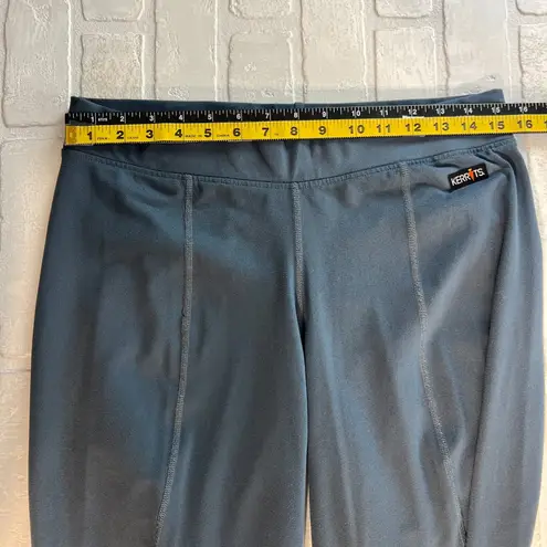 Kerrits Knee Patch Riding Performance Tights Pants Womens XL Blue - Green Fitted