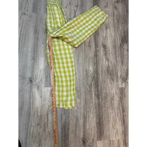 House of Harlow 1960 Gingham Smocked Romper Size XS