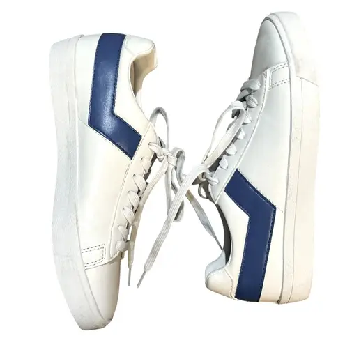 PONY Top Star Low Core Sneakers 38/7 White/Royal Blue EUC White