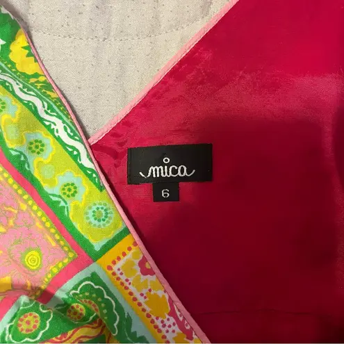 Micas Vintage Mica Vibrant Patchwork Sleeveless Tank Top