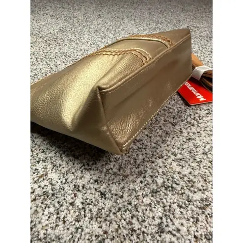 Montana West Gold Crossbody Bag with Wide Guitar Strap